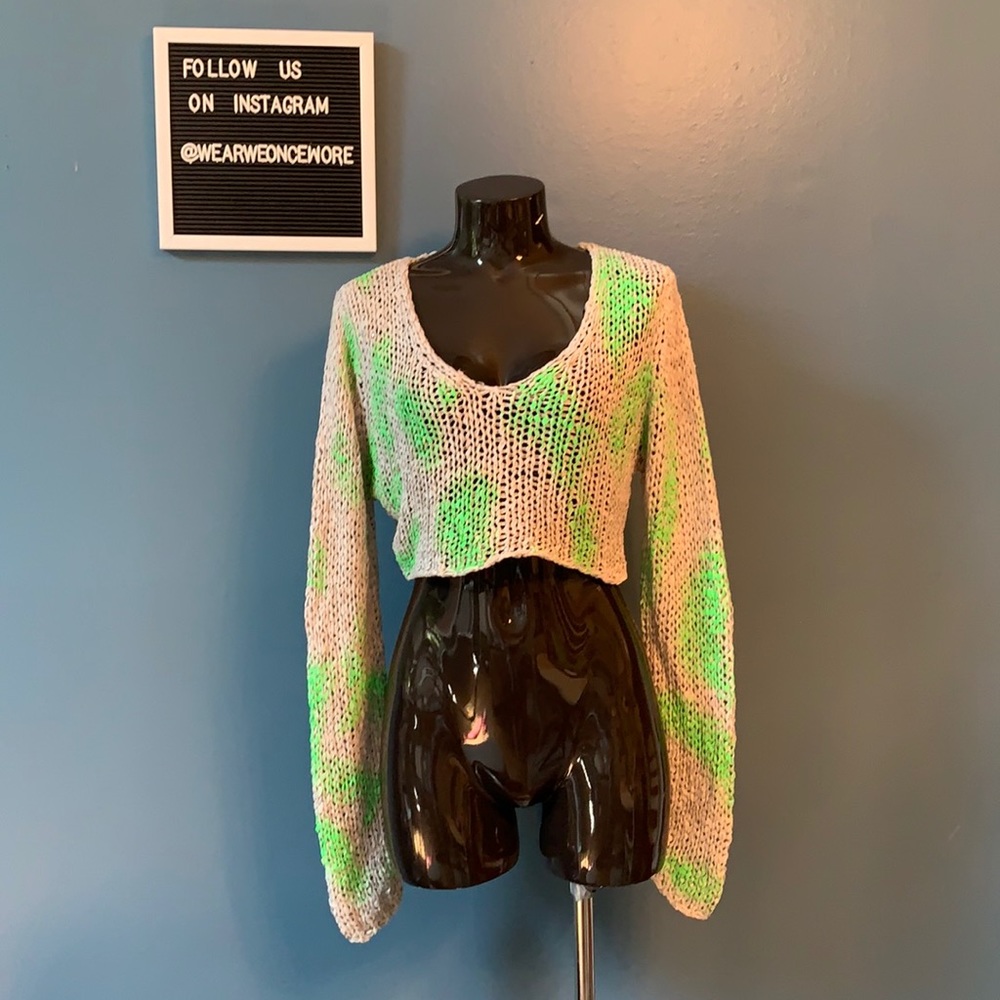 Cable Knit Crop Top